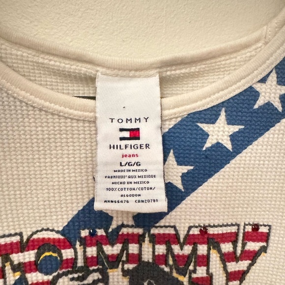 Tommy Hilfiger vintage y2k USA women’s shirt size large - Picture 4 of 5